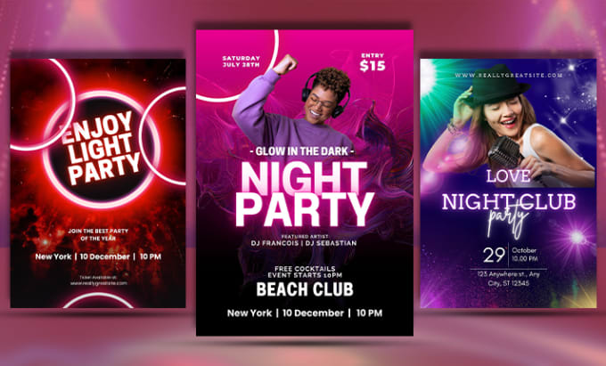 Gig Preview - Do flyer designing, menu designing, club flyer event flyer