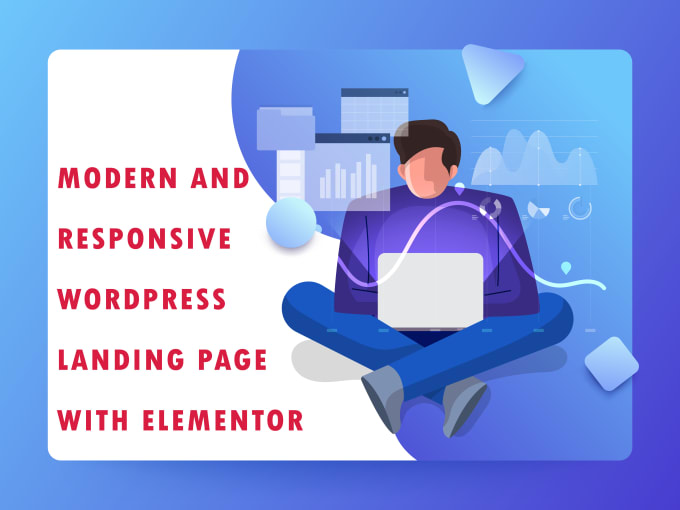 Gig Preview - Create modern and responsive wordpress landing page with elementor