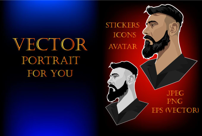 Gig Preview - Draw your vector portrait avatar