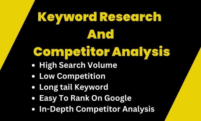 Gig Preview - Do advanced profitable keyword research with competitor analysis