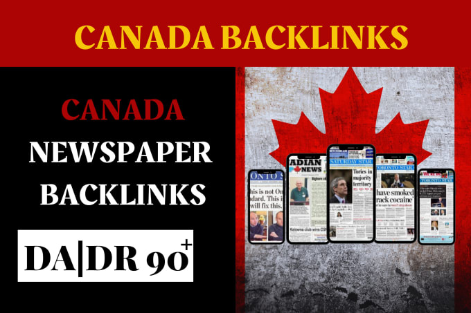 Gig Preview - Create canadian ca backlinks from top canada news sites da90