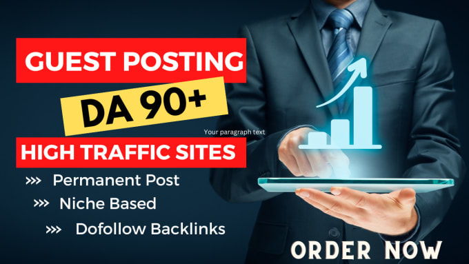 Gig Preview - Do business guest posts on da 90 dofollow SEO backlinks