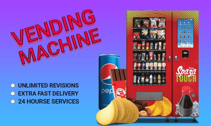 Gig Preview - Create all types of vending machine design professional atm wrap