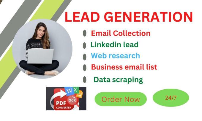 Gig Preview - Do lead generation, linkedin leads, business lead and email list