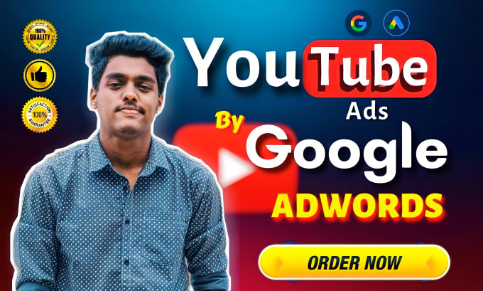 Gig Preview - Manage youtube ads campaign, video ads via google ads