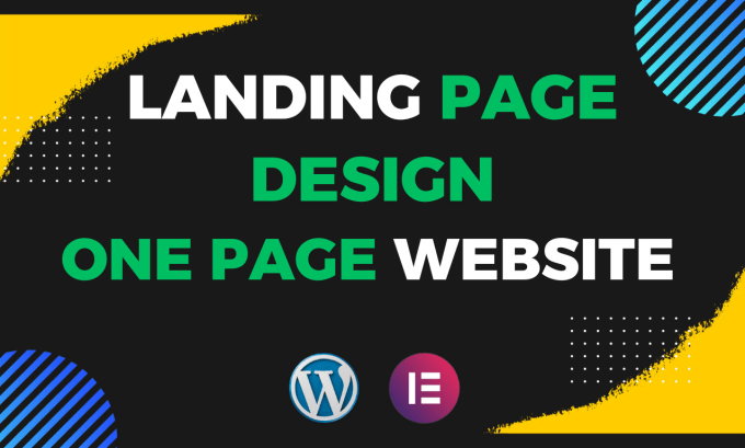 Gig Preview - Create wordpress landing page design and one page website