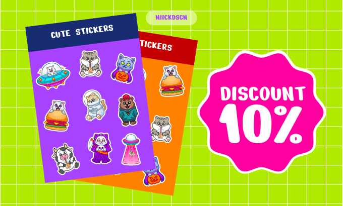 Gig Preview - Draw kawaii cute animal emoticons, stickers, chibi character