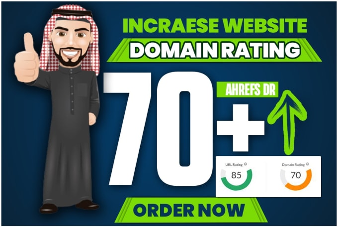 Gig Preview - Increase domain rating ahrefs DR 0 to 70