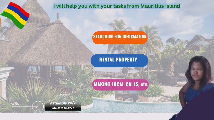 Gig Preview - Help you with your tasks from mauritius island