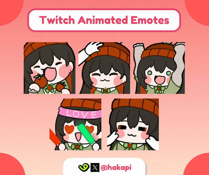 Gig Preview - Draw twitch or youtube animated emotes