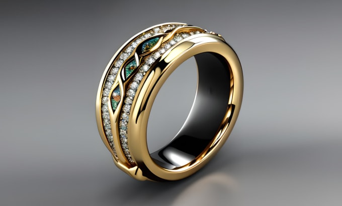 Gig Preview - Create a modern 3d cad jewelry design modeling and rendering