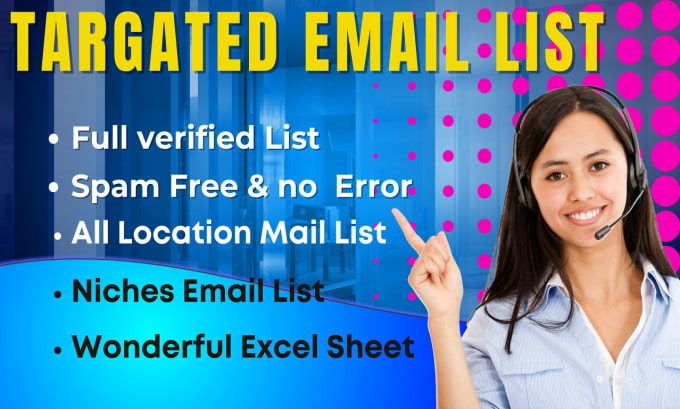 Gig Preview - Build niche targeted email list real audience active emails list building