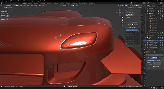 Gig Preview - Remodel your car model that has bad topology