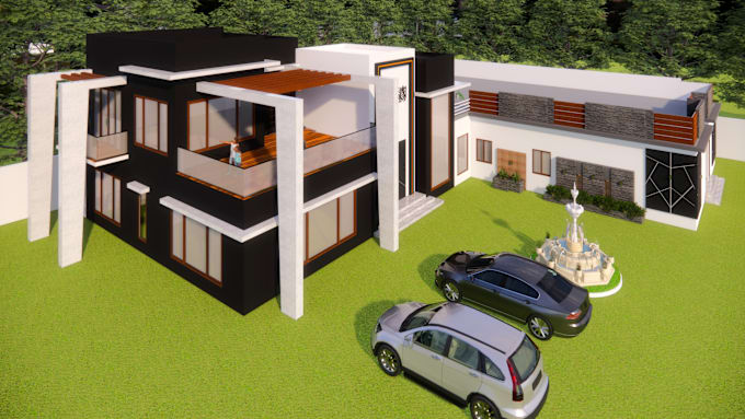 Bestseller - do 3d exterior design of house, modelling and rendering