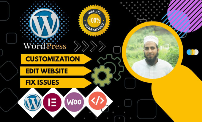 Gig Preview - Do customization redesign fix or edit your wordpress website