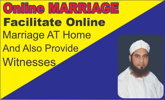 Gig Preview - Do online nikah, and help people to do online wedding