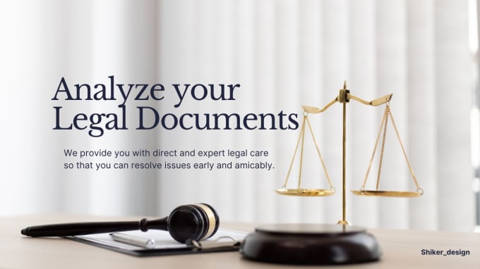 Gig Preview - Do a legal analysis of your legal documents