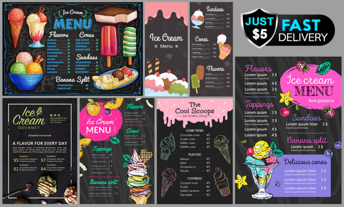 Gig Preview - Make food menu, restaurant menu or digital menu design