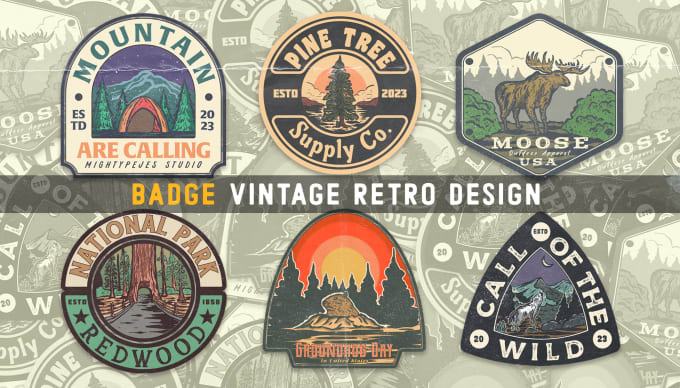 Gig Preview - Do logo badge vintage retro design for sticker and tshirt