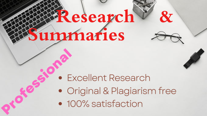 Gig Preview - Write reports, research and summaries