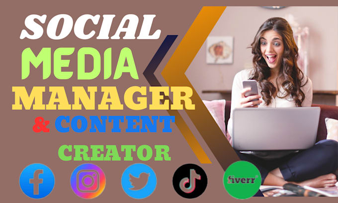 Gig Preview - Be your social media manager and content creator