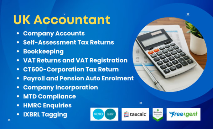 Gig Preview - Do accounting and bookkeeping for UK company