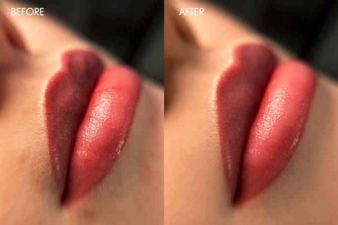 Gig Preview - Professional retouching for a permanent makeup artist