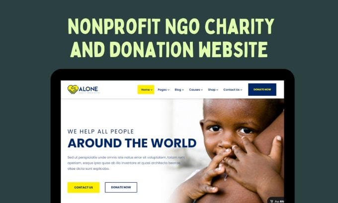 Gig Preview - Create a nonprofit wordpress website or charity website