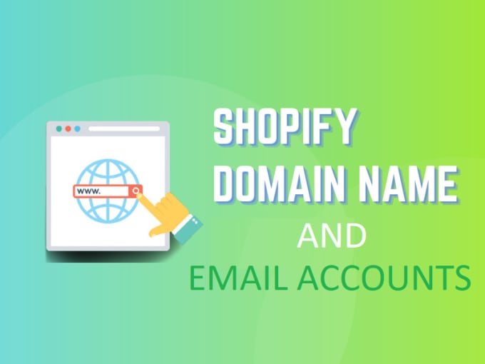 Gig Preview - Register shopify domain name, create custom business email custom