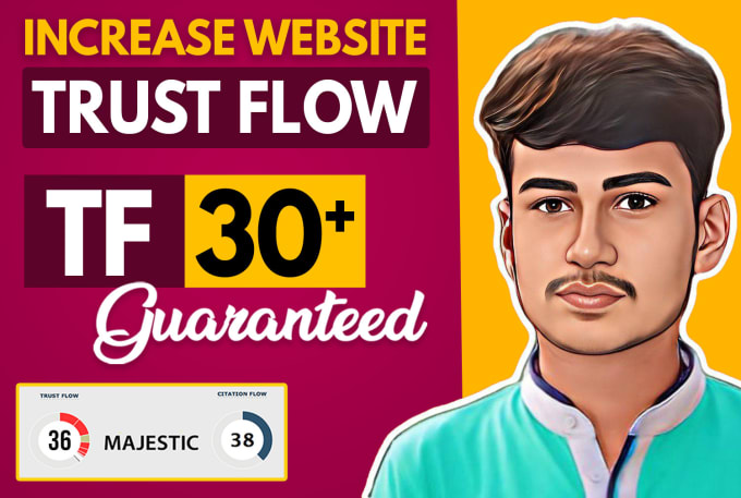 Gig Preview - Increase trust flow 30 plus majestic tf with do follow SEO backlinks