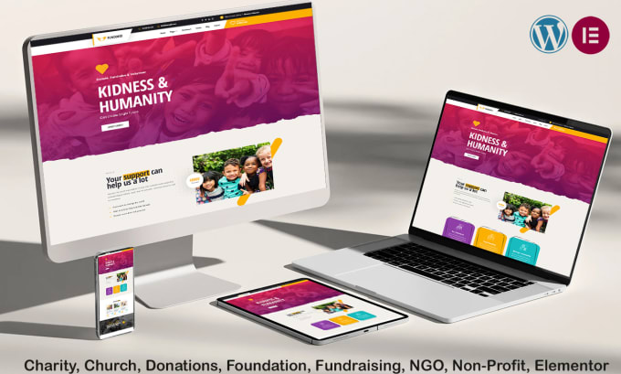 Gig Preview - Design a charity, nonprofit, ngo, and donation website