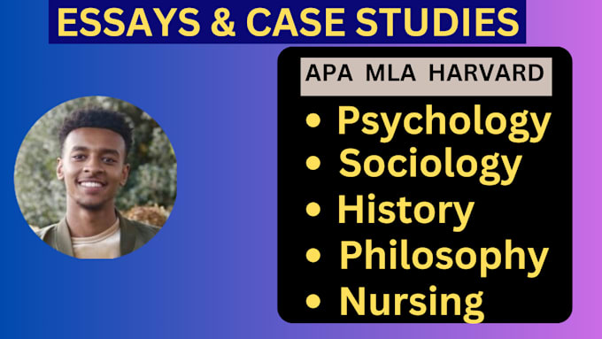 Gig Preview - Write urgent essays, case studies, reports, proposals and summaries in apa, mla