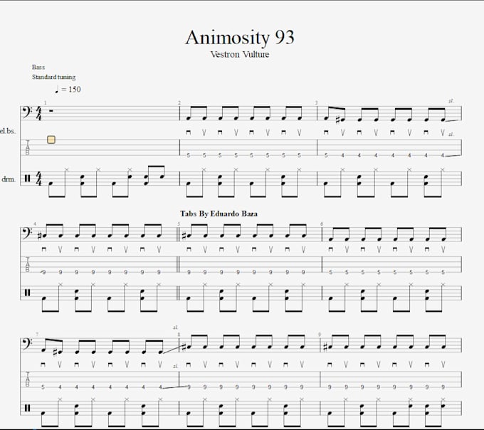 Bestseller - do a guitar pro tabs for guitar or bass