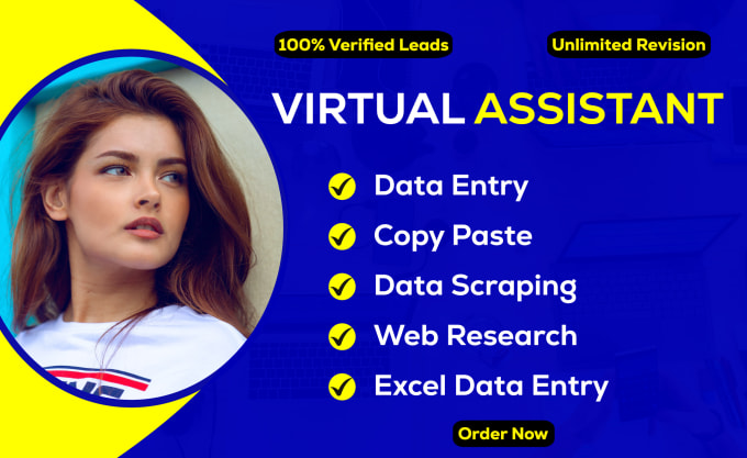 Gig Preview - Be your virtual assistant for web research, data entry, excel, copy paste