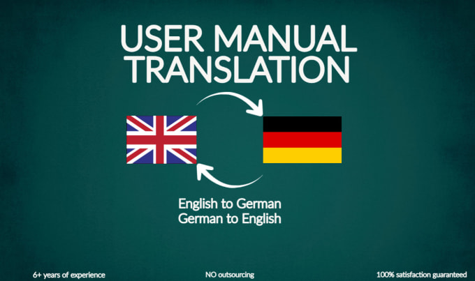 Gig Preview - Translate manuals from english to german or german to english