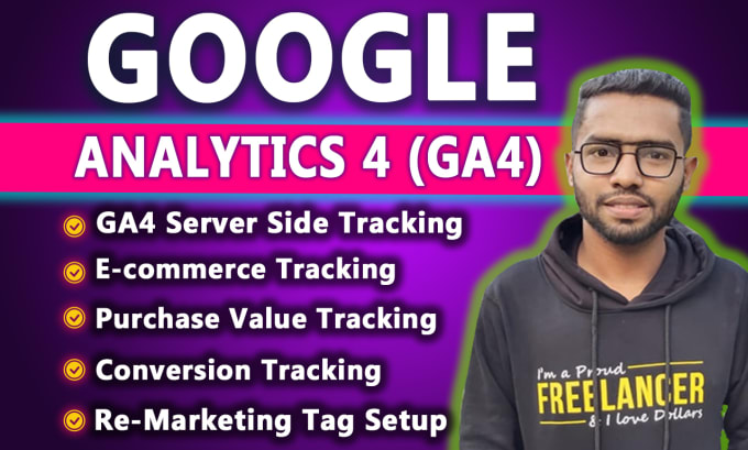 Gig Preview - Fix or setup ga4 server side tracking,conversion tracking,google analytics 4