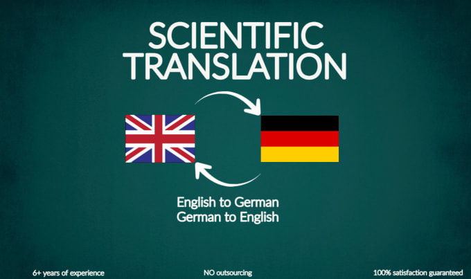 Gig Preview - Translate scientific texts from english to german or german to english