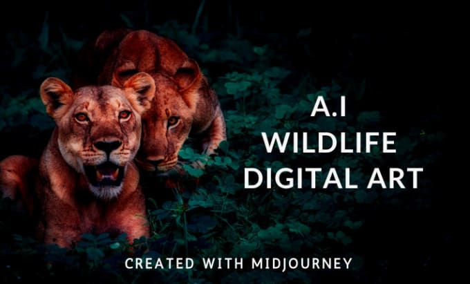 Gig Preview - Design ultra realistic midjourney wildlife ai digital art