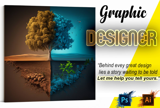 Bestseller - design any custom photoshop and illustrator designs for your business needs