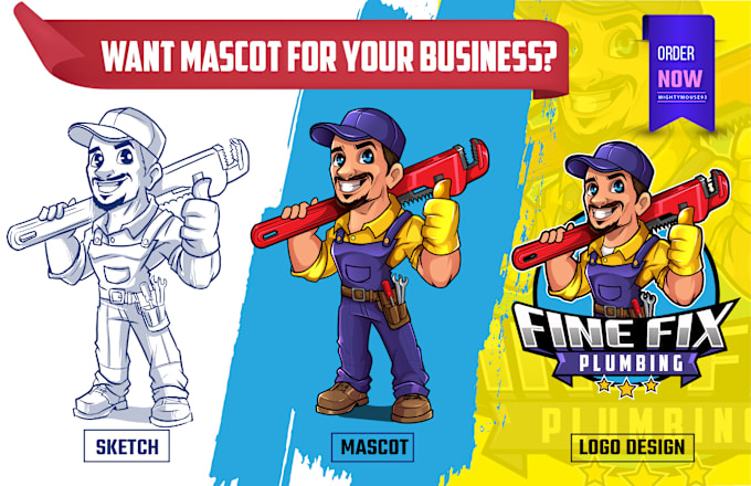 Gig Preview - Create custom esports caricature, mascots and gaming logo