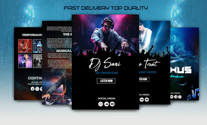 Gig Preview - Do professional artist epk, media kit, press kit, speaker one sheet