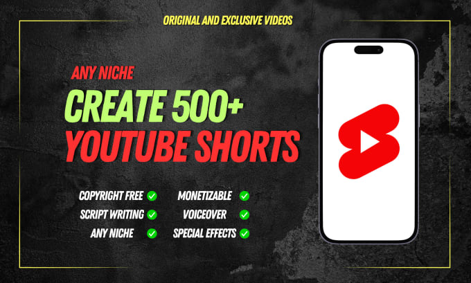 Gig Preview - Create 150 copyright free trending and viral youtube shorts, reels