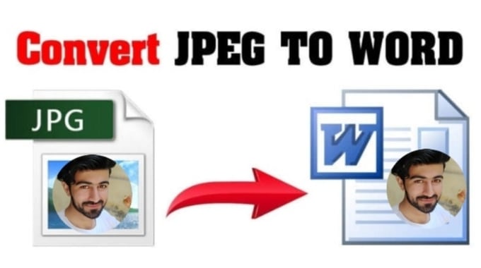 Gig Preview - Convert scanned, jpeg image into word document