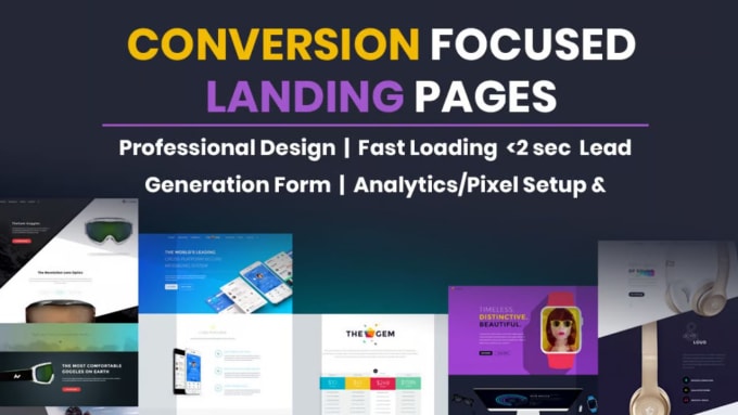 Gig Preview - Design professional responsive wordpress landing page with wordpress elementor