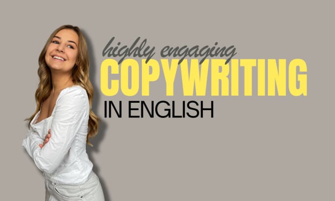 Gig Preview - Do highly engaging copywriting in english