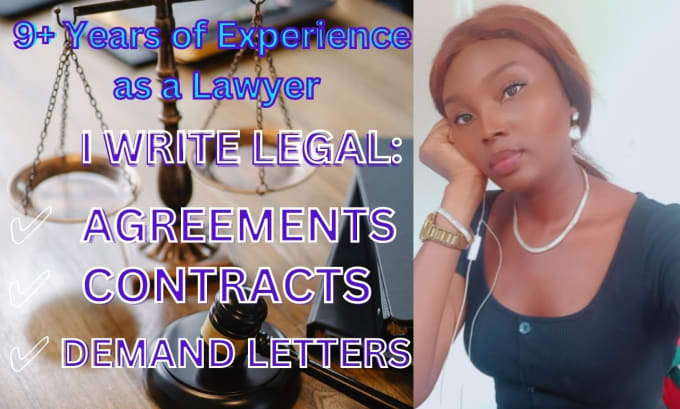 Gig Preview - Create secure legal contracts, agreements, legal document