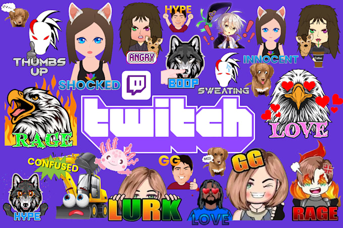 Gig Preview - Do perfect custom twitch emote, sub badge, stream overlay animated discord emoji