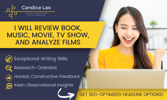 Gig Preview - Review book, music, movie, TV show, and analyze films