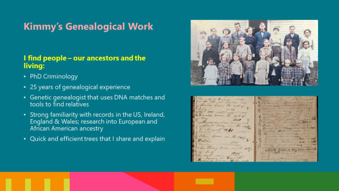 Gig Preview - Find family from your dna matches and create your family genealogical tree