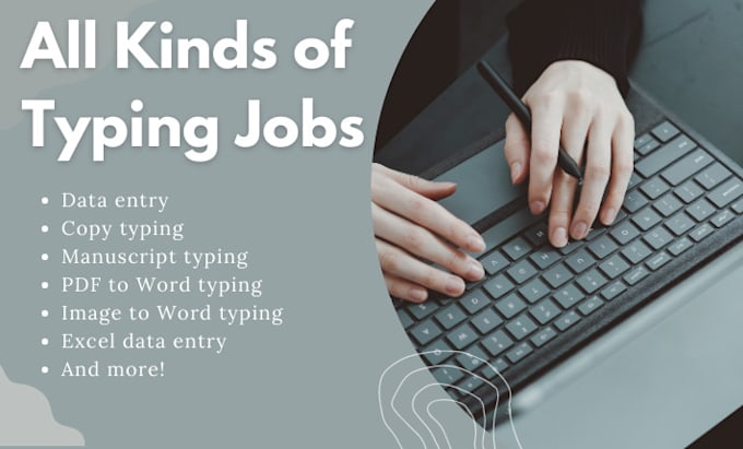 Gig Preview - Do typing jobs, retype, scanned documents within 24 hours